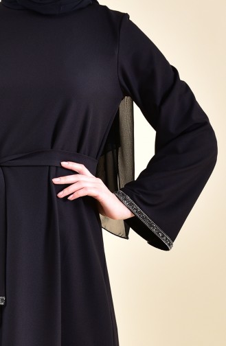 Black İslamitische Jurk 0887A-04