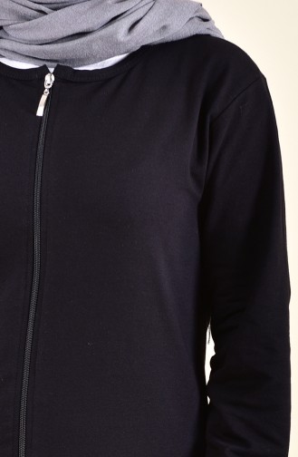 Zippered Tracksuit 10100A-01 Black 10100A-01