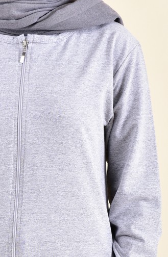 Zippered Tracksuit 10100D-01 Gray 10100D-01