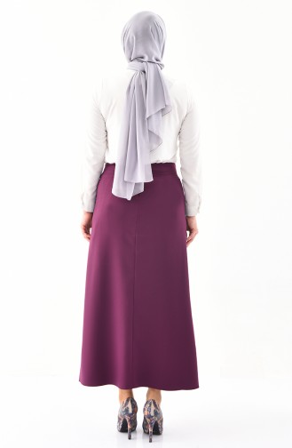 Large Size Pencil Skirt 0406-04 Plum 0406-04