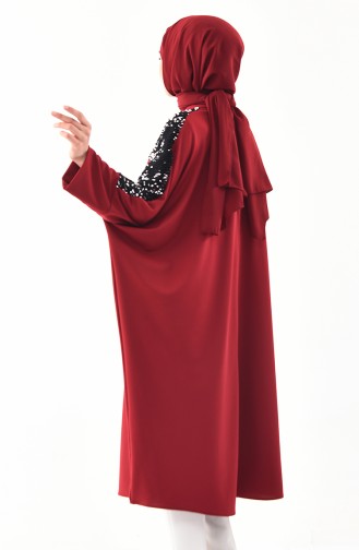 Claret Red Poncho 5000-03