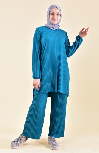 YNS Sandy Tunic Trousers Double Suit 4117-06 Petrol 4117-06