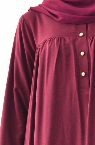 Robe a Boutons 1195-01 Cerise 1195-01