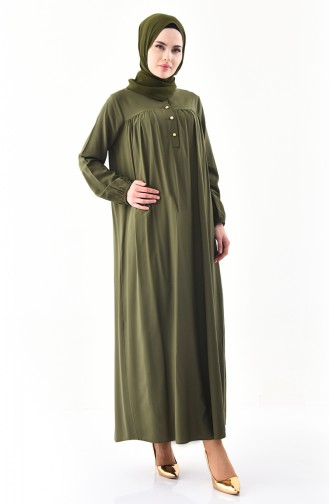 Green Hijab Dress 1195-03