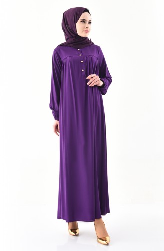 Buglem Buttoned Dress 1195-04 Purple 1195-04