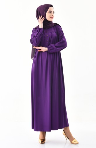 Lila Hijab Kleider 1195-04