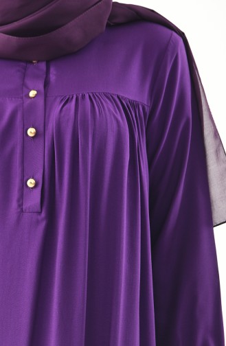 Buglem Buttoned Dress 1195-04 Purple 1195-04