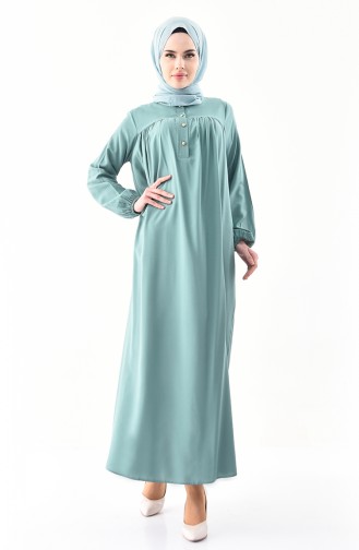 Unreife Mandelgrün Hijab Kleider 1195-05