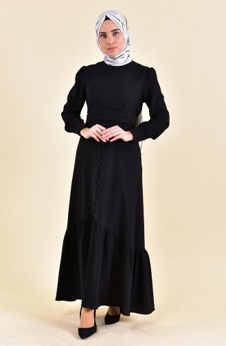 Black Hijab Dress 0124-01