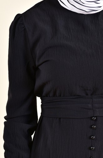 Black Hijab Dress 0124-01