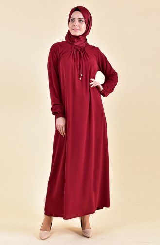 Robe D´été Manches élastique 2005-03 Bordeaux 2005-03