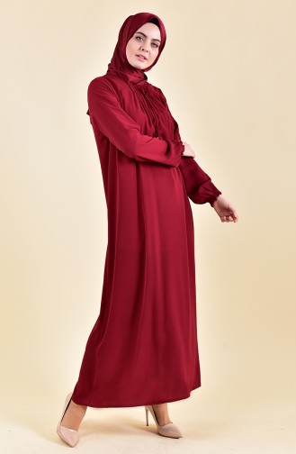 Robe D´été Manches élastique 2005-03 Bordeaux 2005-03