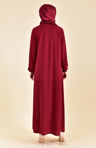 Robe D´été Manches élastique 2005-03 Bordeaux 2005-03