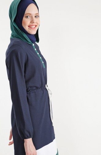 Hooded Sport Tunic 1195-01 Navy Blue 1195-01