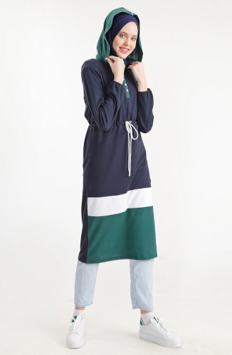 Hooded Sport Tunic 1195-01 Navy Blue 1195-01