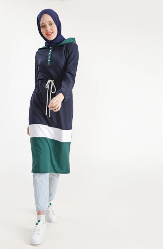 Hooded Sport Tunic 1195-01 Navy Blue 1195-01