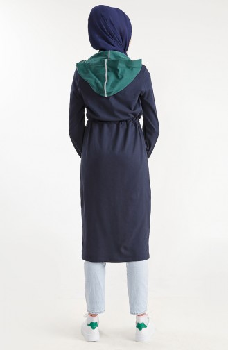 Hooded Sport Tunic 1195-01 Navy Blue 1195-01