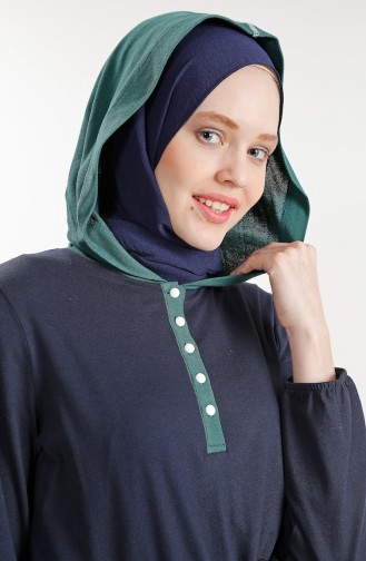 Hooded Sport Tunic 1195-01 Navy Blue 1195-01