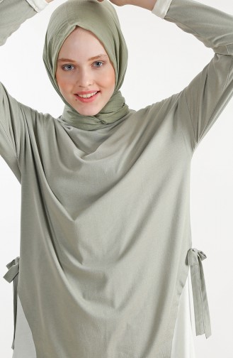 Bağcık Detaylı Tunik 1231-01 Haki 1231-01