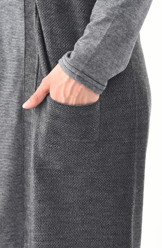 iLMEK Fine Knitwear Pocketed Vest 4120-16 Dark Smoked 4120-16