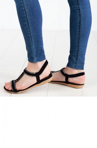Black Summer Sandals 182YGUJ0041001