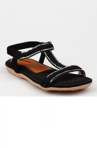 Black Summer Sandals 182YGUJ0041001