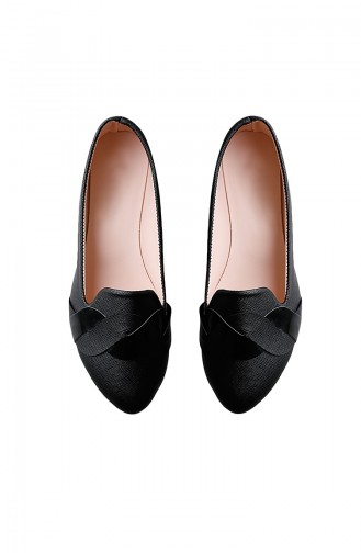 Black Woman Flat Shoe 0119-01