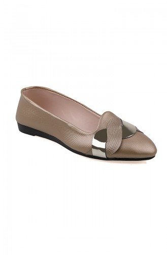 Gold Damen Ballerinas 0119-02