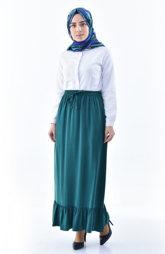 DURAN Pleated Skirt 1105B-02 Emerald Green 1105B-02