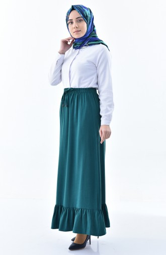 DURAN Pleated Skirt 1105B-02 Emerald Green 1105B-02