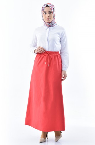 DURAN Elastic Waist Skirt 1202-10 Vermilion 1202-10