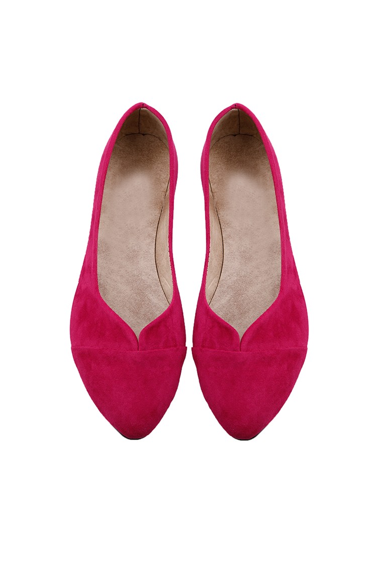 fuschia flat shoes