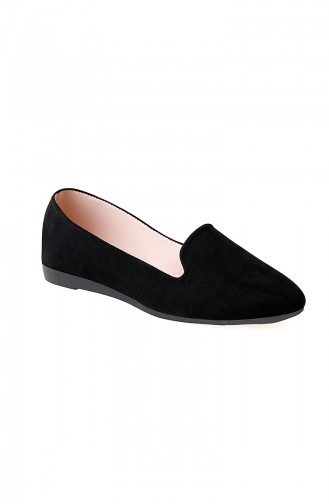 Black Woman Flat Shoe 0121-01