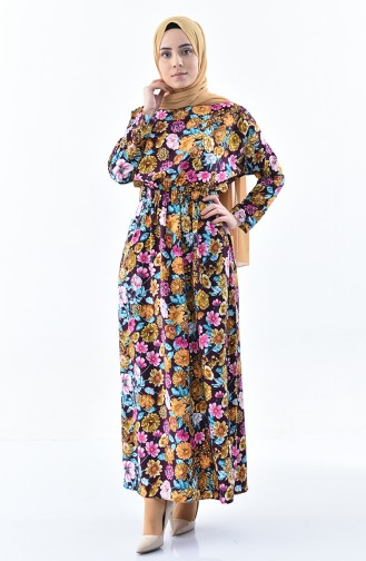 Lila Hijab Kleider 2060-03
