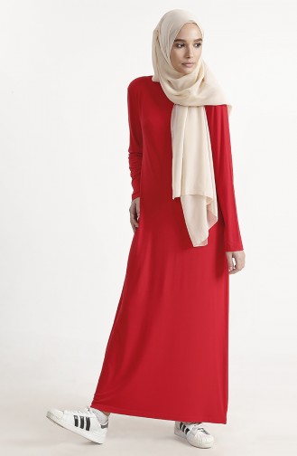 Basic Dress 1243-03 Red 1243-03