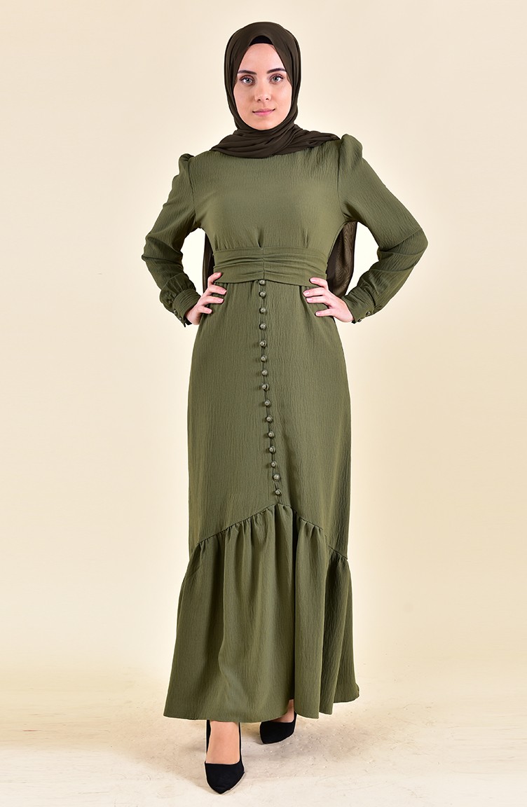 Formal Khaki Dress