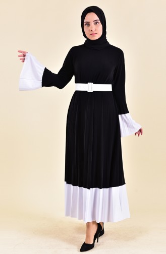 Black Hijab Dress 9002-01