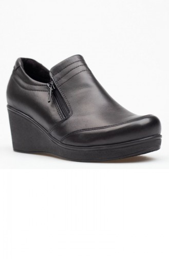 Derimiss Women´s Wedge Sandals A162Ytrk0024001 Black Leather 162YTRK0024001