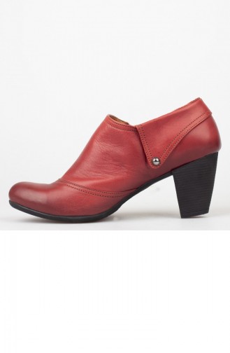 Derimiss Women´s Block Heels Shoes  A152Ktrk0010016 Claret Red Leather 152KTRK0010016