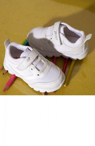 جمب حذاء رياضي للأطفال A19Byjmp0001002 لون أبيض نسيج 19BYJMP0001002