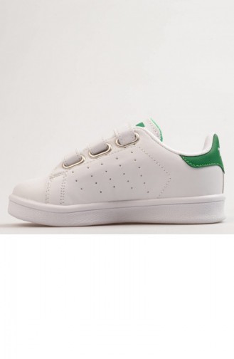Jump Erkek Çocuk Spor Ayakkabı A19Pyjmp0001212 Beyaz Yeşil Deri
