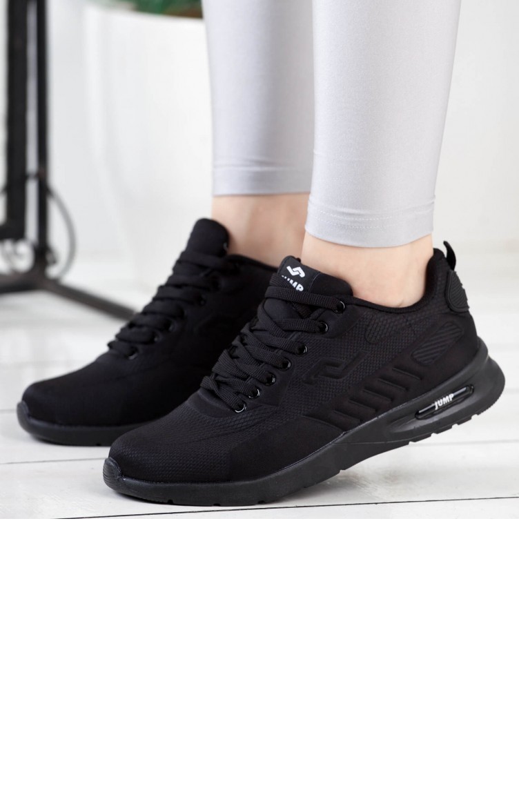 Jump Kadin Gunluk Spor Ayakkabi A192yjmp0067001 Siyah Microfiber Sefamerve