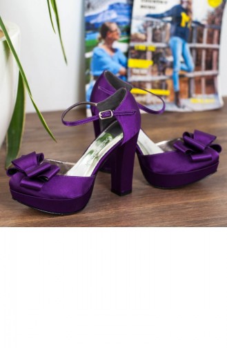 Purple High-Heel Shoes 162YSML0044012