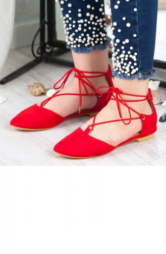 Chaussures Pour Femme A182Ypbc0009060 Rouge Daim 182YPBC0009060