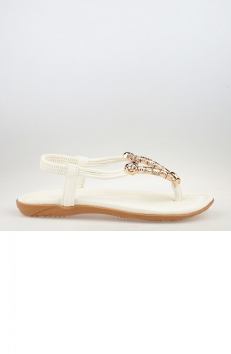 White Summer Sandals 182YGUJ0030002