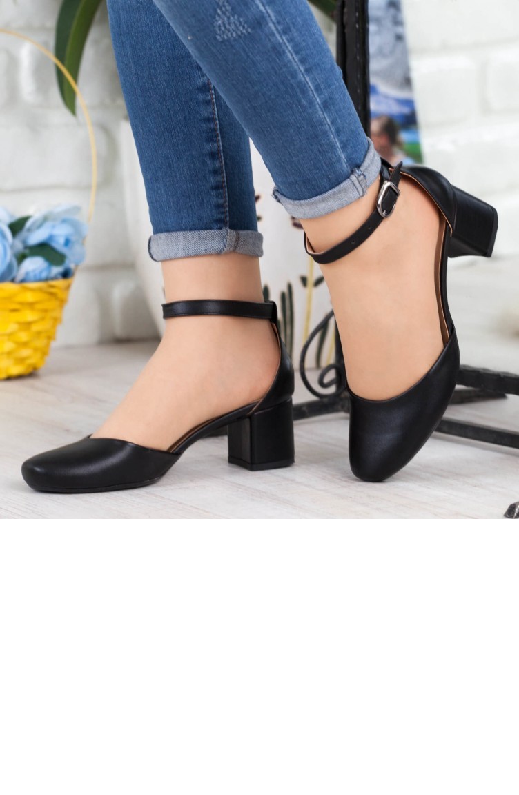 Black HighHeel Shoes 182YAKT0003001 Sefamerve