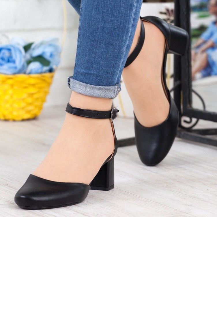 Black HighHeel Shoes 182YAKT0003001 Sefamerve