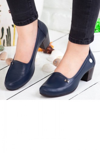 Mammamia Women´s Heel Shoe A192Ydyl0006Xb4 Navy Leather 192YDYL0006XB4