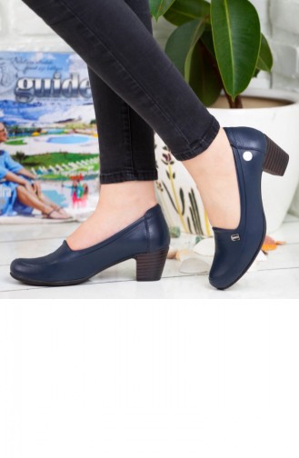 Mammamia Women´s Heel Shoe A192Ydyl0006Xb4 Navy Leather 192YDYL0006XB4