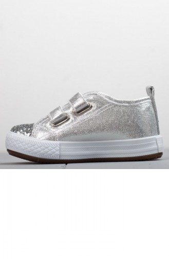 Silver Gray Children`s Shoes 19BYMNİ0001008